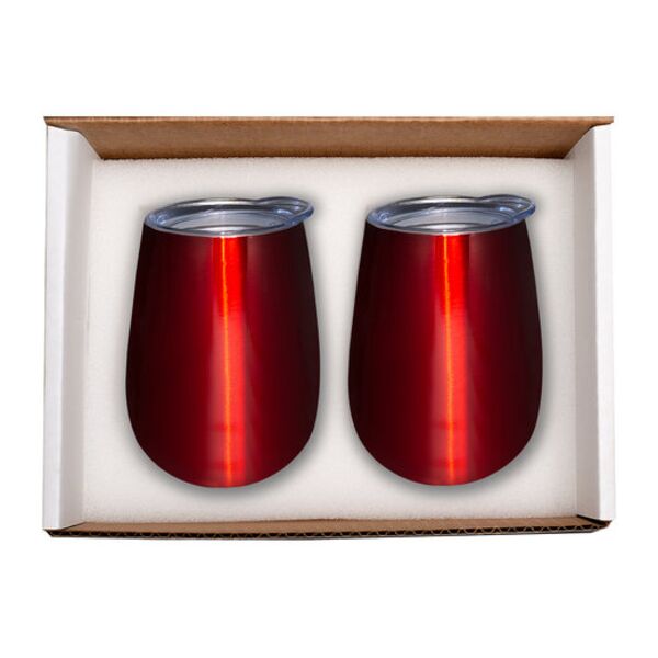 Duo Vacuum Insulated Stemless Wine Tumbler Gift Set Thumbnail