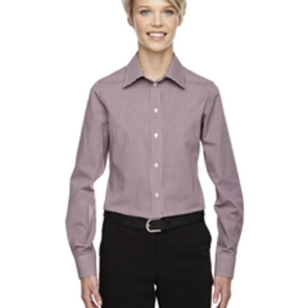 Ladies' Ladies' Crown Collection® Gingham Check Woven Shirt Thumbnail